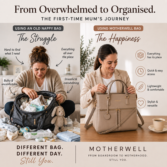 From Overwhelmed to Organised: The First-Time Mum’s Journey from an Old Nappy Bag to Motherwell
